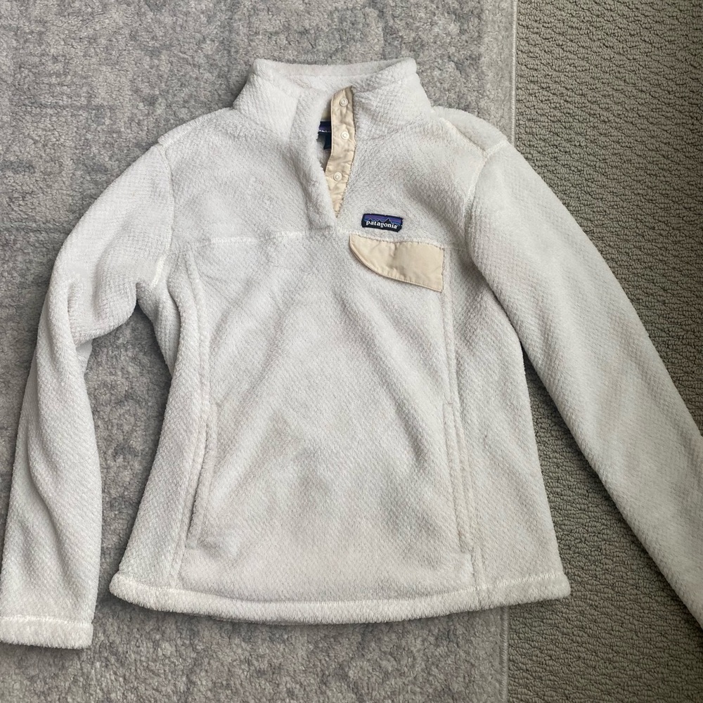Ivory Patagonia Fleece Jacket